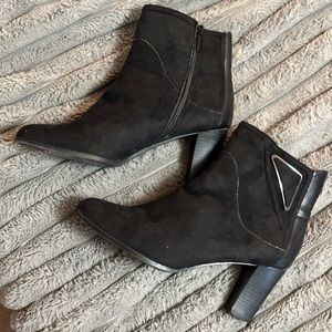 Black ankle boots